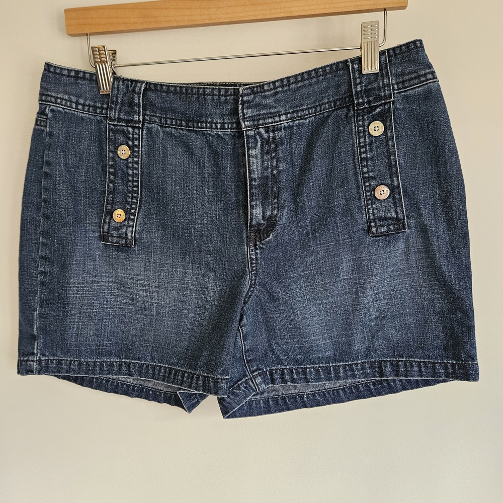 Tommy Hilfiger Vintage Y2k  Sailor Maritime Denim Shorts, Size 10